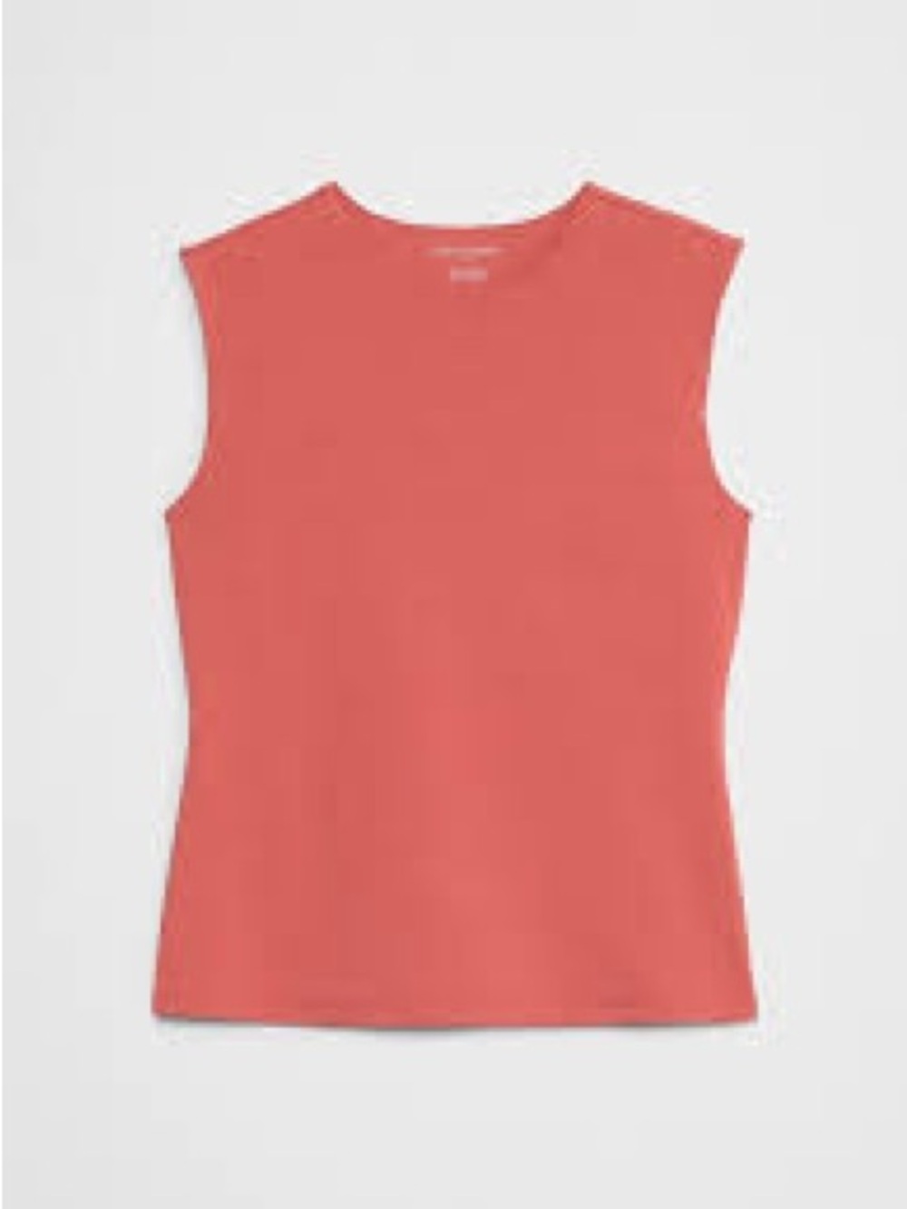Banana Republic Coral Sleeveless Crew Neck Tank